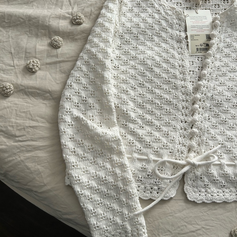 Sezane Martie Cardigan NWT Size XS - Price Firm - Picture 7 of 9